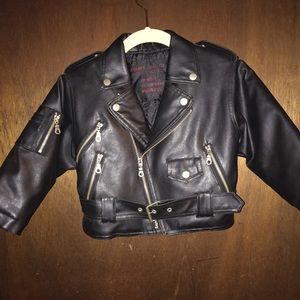 Faux leather jacket